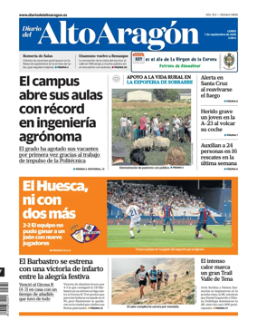 Cover of Diario del Alto Aragon