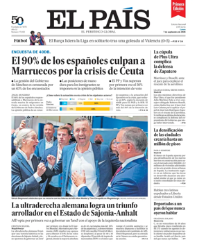 Cover of EL PAIS primera edicion