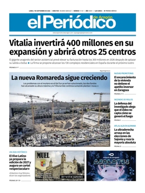Cover of El Periodico Aragon