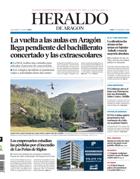 Cover of Heraldo de Aragon