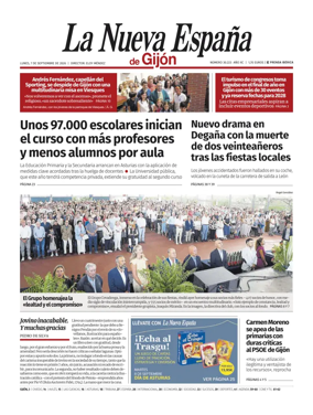 Cover of La Nueva Espana (Gijon)