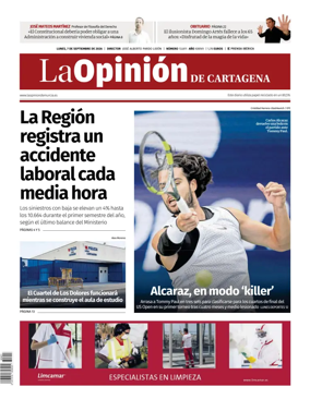 Cover of La Opinion de Murcia (Cartagena)