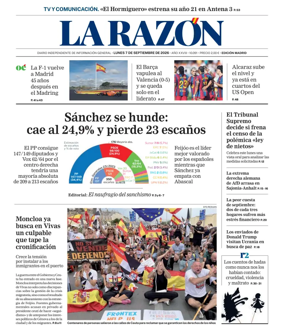 Cover of La Razon (Madrid)