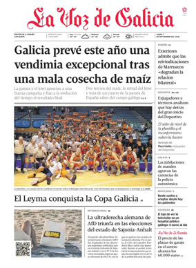 Cover of La Voz de Galicia (A Coruna)