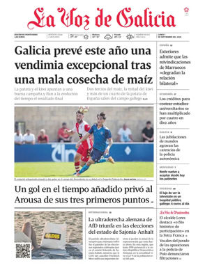 Cover of La Voz de Galicia (Arousa)