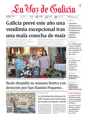 Cover of La Voz de Galicia (Barbanza)