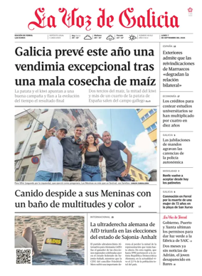 Cover of La Voz de Galicia (Ferrol)
