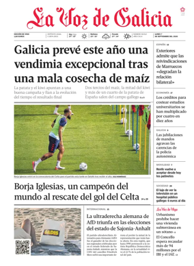 Cover of La Voz de Galicia (Vigo)