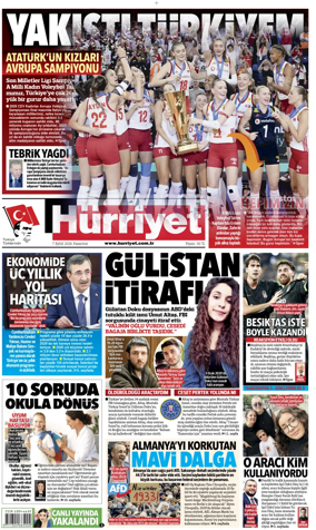 Cover of Hurriyet