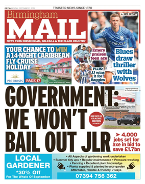 Cover of Birmingham Mail