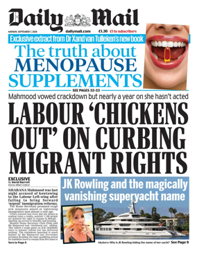 Cover of Daily Mail