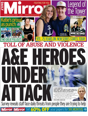 Cover of Daily Mirror (Northern Ireland)