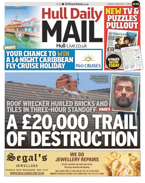 Cover of Hull Daily Mail