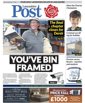 Cover of Lancashire Evening Post