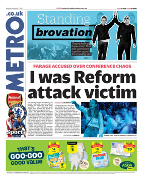 Cover of Metro (UK)
