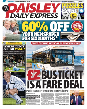 Cover of Paisley Daily Express