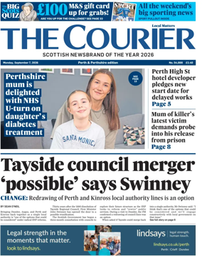Cover of The Courier & Advertiser (Perth and Perthshire Edition)
