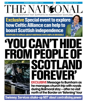 Cover of The National (Scotland)