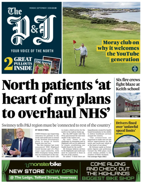 Cover of The Press and Journal (Inverness Highlands and Islands)
