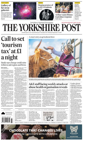 Cover of Yorkshire Post