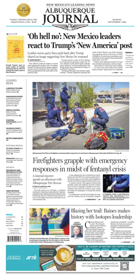 Cover of Albuquerque Journal