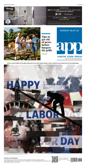 Cover of Asbury Park Press