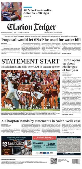 Cover of Clarion Ledger