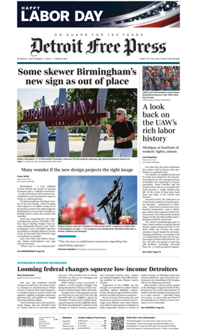 Cover of Detroit Free Press