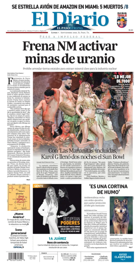Cover of El Diario de El Paso