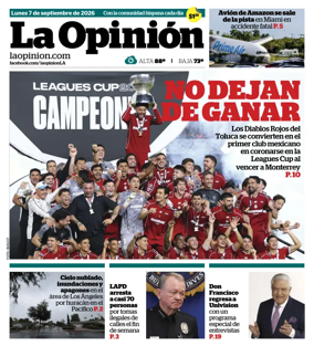 Cover of La Opinion