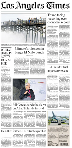 Cover of Los Angeles Times