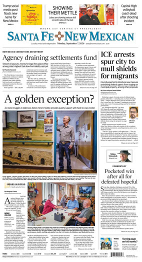 Cover of Santa Fe New Mexican