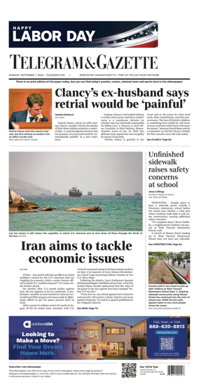 Cover of Telegram & Gazette