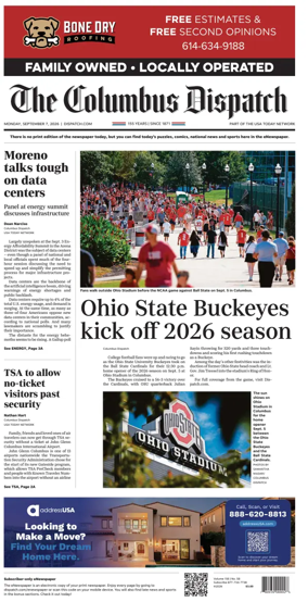 Cover of The Columbus Dispatch