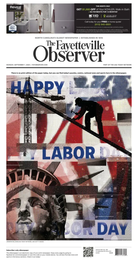 Cover of The Fayetteville Observer