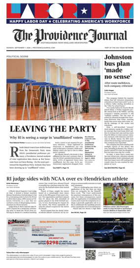 Cover of The Providence Journal
