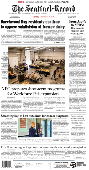 Cover of The Sentinel-Record