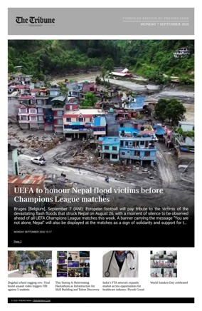 Cover of Tribune India - Compiled Edition