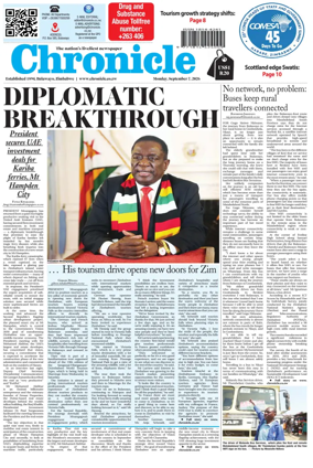 Cover of Chronicle (Zimbabwe)