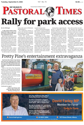 Cover of Deniliquin Pastoral Times