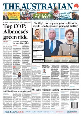 Cover of The Australian
