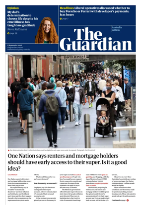 Cover of The Guardian Australia