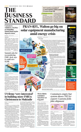 Cover of The Business Standard