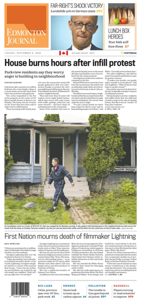 Cover of Edmonton Journal