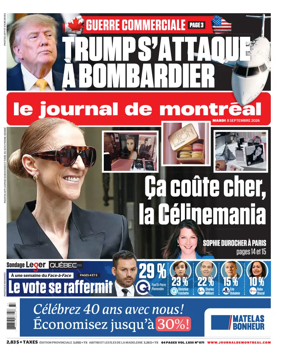 Cover of Le Journal de Montreal