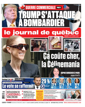 Cover of Le Journal de Quebec