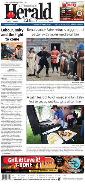 Cover of Lethbridge Herald
