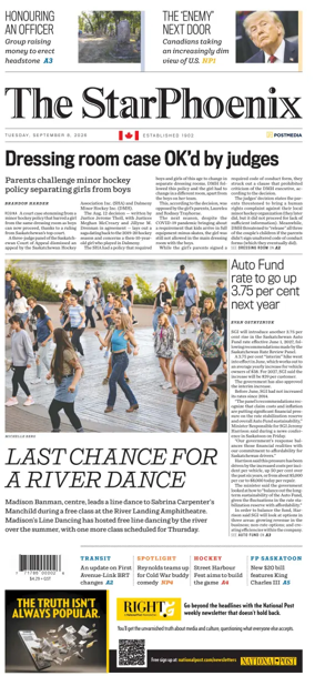 Cover of Saskatoon StarPhoenix