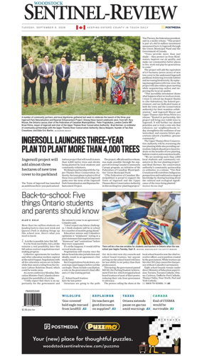 Cover of Sentinel-Review (Woodstock)