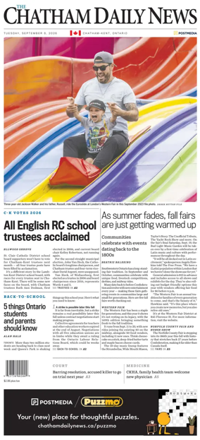 Cover of The Chatham Daily News